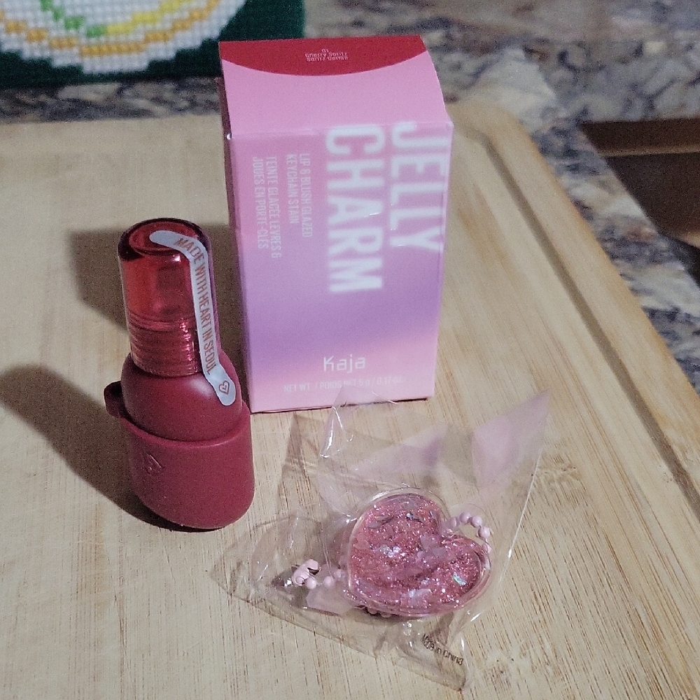 Kaja Lip & Blush Glazed Keychain Stain~ Cherry Spritz